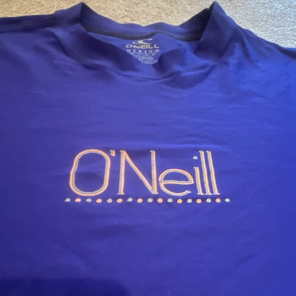 O'Neill Skins Long Sleeve Rash Guard Swim Shirt Medium   purple